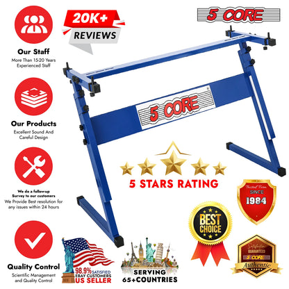 5 Core Keyboard Stand Z Style Height Adjustable Sturdy Piano Riser Lift Holder Stands