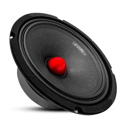 5Core 8 Inch Midrange Door Speaker 500W Subwoofer W Aluminum Bullet 8Ω Sub Woofer