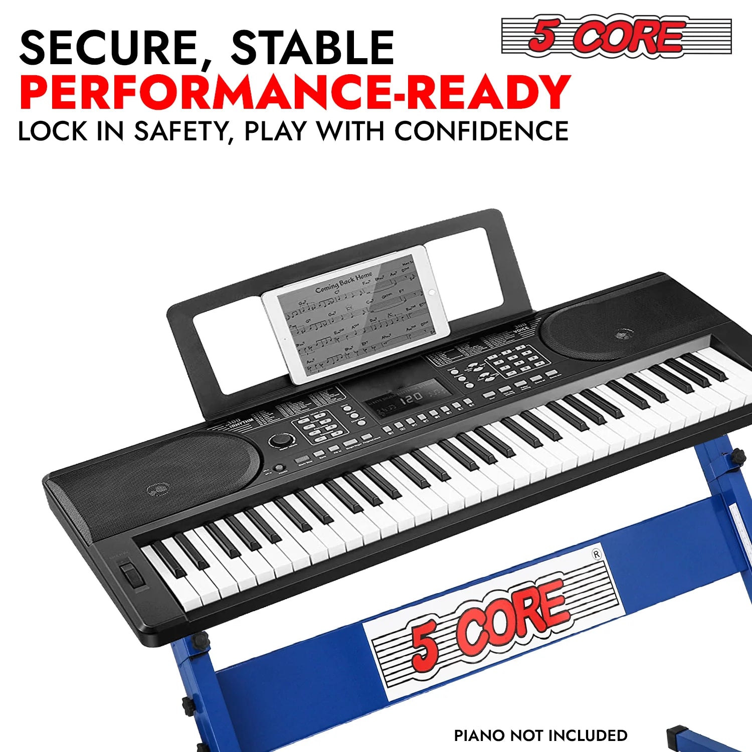 5 Core Keyboard Stand Z Style Height Adjustable Sturdy Piano Riser Lift Holder Stands